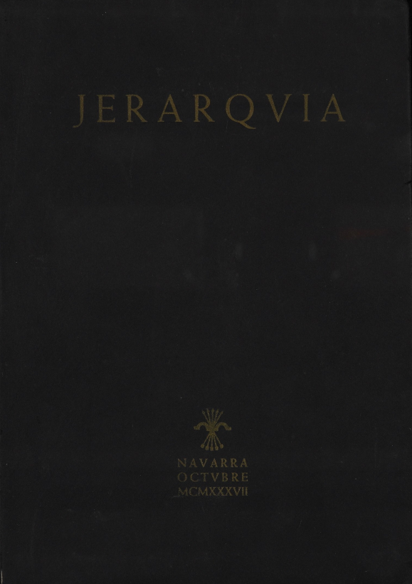 Jerarquía La revista negra de la Falange